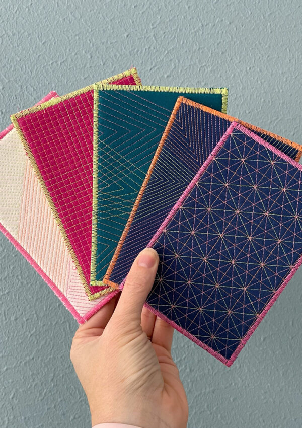 Aurifil Neon Thread Postcards