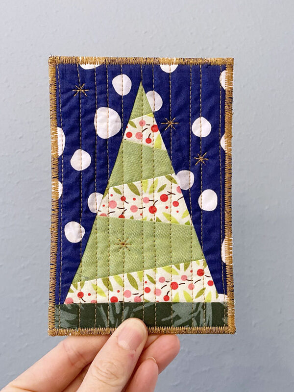 Free Pattern: Modern Tree Postcard