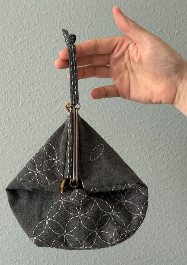 Sashiko Slide Clasp Purse – a 2025 UFO Challenge Finish